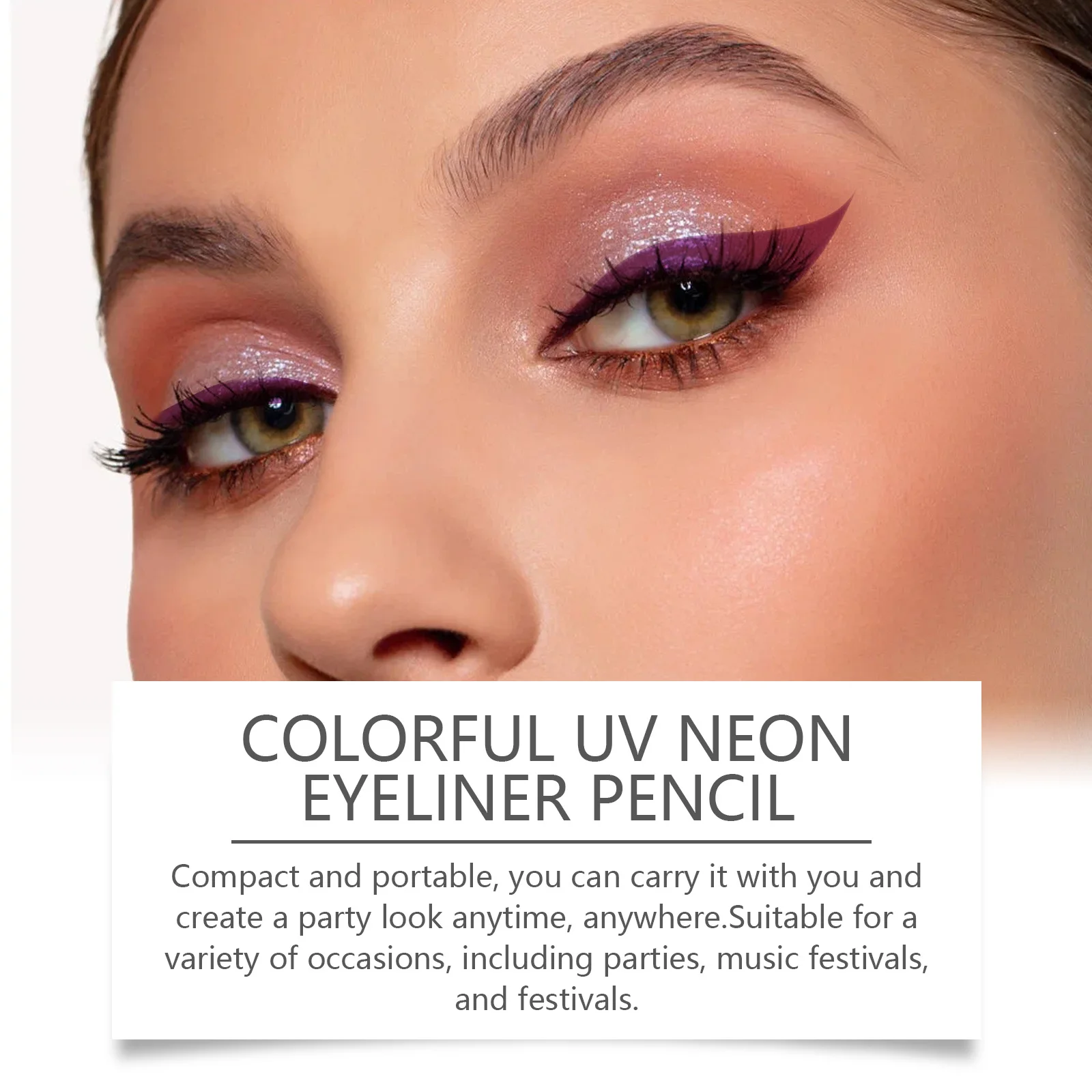 8 Color Uv Neon Liquid Eyeliner Waterproof Long-lasting Makeup_voghion.com