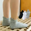 4 Pairs/lot Children's Socks Summer Thin Pure Cotton Boat Socks White Socks Boys and Girls Student Socks Baby Mesh Short Socks 3