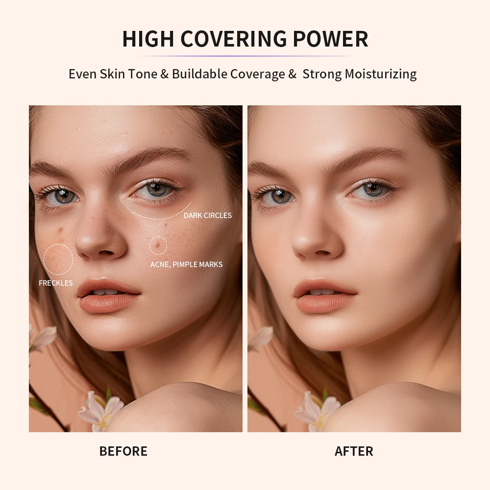 Strong Coverage Tinted Hydrator Make-up For Women Even Skin Tone Semi-matte Finish Natural Moisturizes The Skin Healthy Cosmetic 4