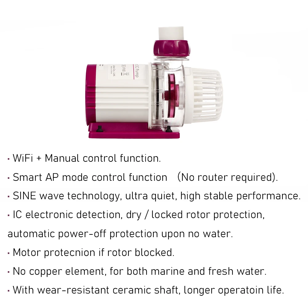Jebao MDP Series WiFi Smart DC Water Return Pump with LCD Display Controller for Freshwater and Marine Aquarium Tank 2