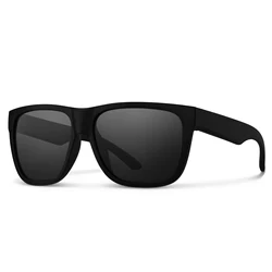 XL Oversized Square Sunglasses for Men - Lightweight UV400 Protection for Outdoor Activities (B1 Black Grey)