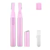 Portable Mini Pink Electric Eyebrow Trimming Hair Remover For Women Body Facial Shaver Hair Blade Razor Epilator USB Rechargable 4