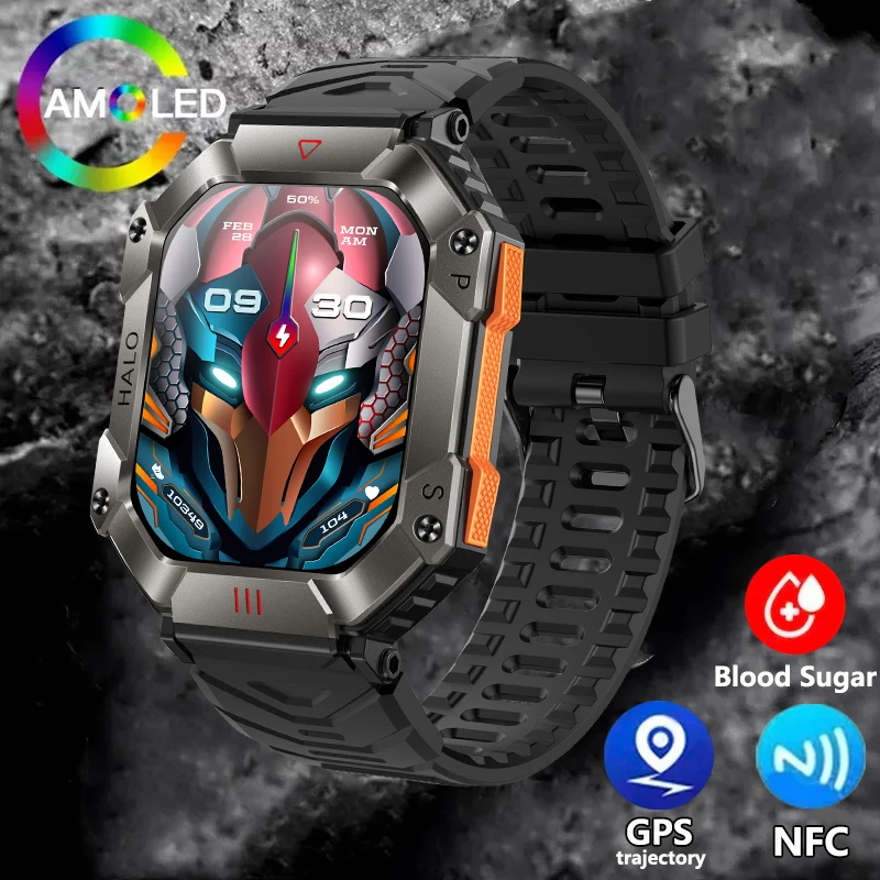 2024 Bussola A Pressione Di Altitudine Da Uomo Chiamata Bluetooth E Smartwatch Musicale Bluetooth 2.0 Pollici 600Mah Smartwatch A Batteria Grande