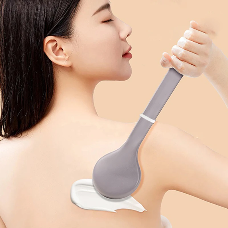 1Pcs Multi-Function Lotion Sunscreen Ointment Applicator Long Handle Body Cleaner Shower Brush Sunscreen Back Applicator 3