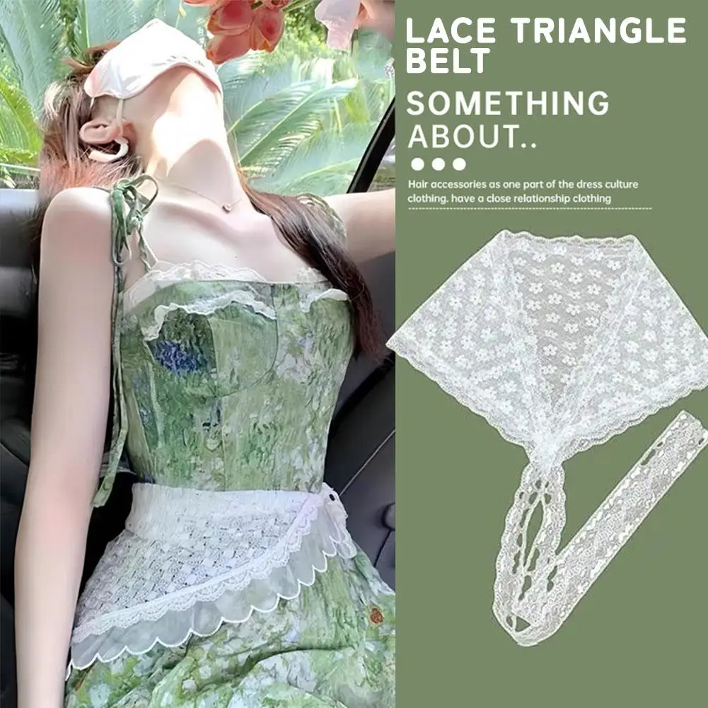 Polyester Triangle Hair Scarf Headband for Women and Girls