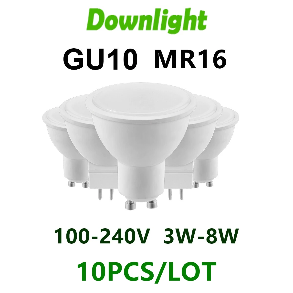 Bombilla LED regulable GU10 8W 38 grados - Bombillas decorativas