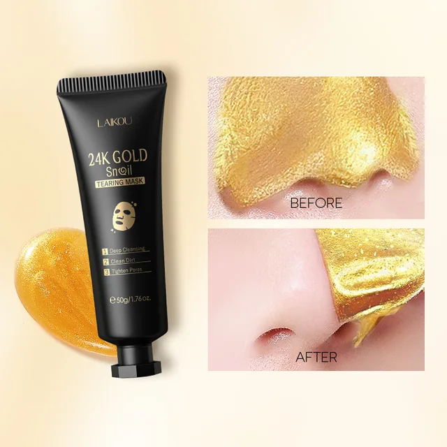 LAIKOU 24K Gold Sakura Peel-Off Face Mask 3