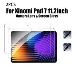 Premium Dual Pack Tempered Glass Screen Protectors - High Definition Clarity & Impact Resistance (2PCS Pad 7 11.2)