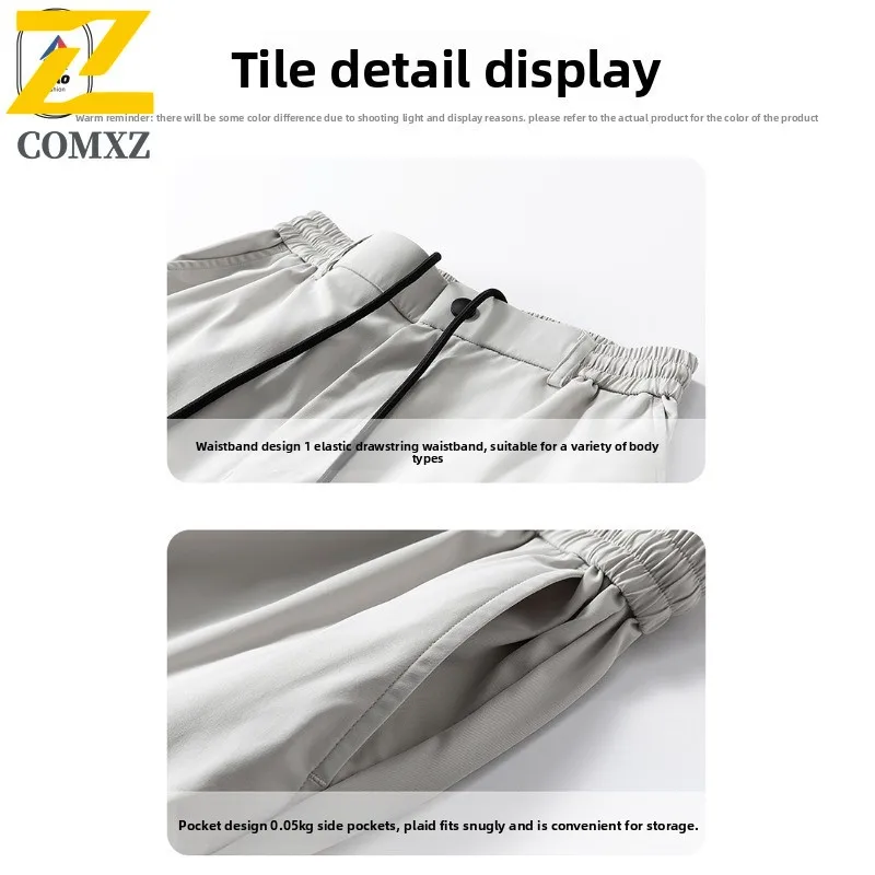 ​EIAO Men Korean Style Mountain Hiking Pants Spring Outdoor Camping Tactical Windproof  Straight Cargo Trousers Fit Casual Sport