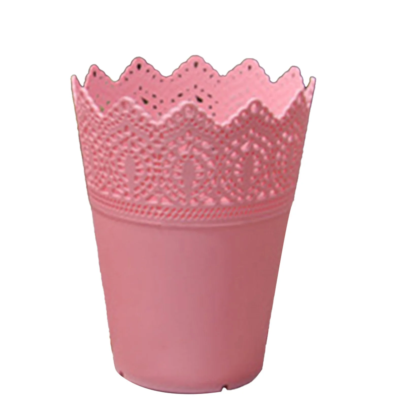 

Flowerpot Flower Pot Cosmetics Holder Blue Flower Pot Green Height 14cm Hollow PP Resin Plastic Pink White Yellow