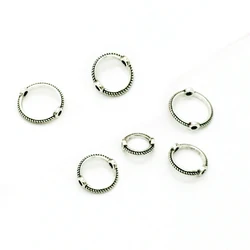 18k Gold Plated Vintage Bead Ring Spacer - 10pcs 8mm (Antique  Silver)