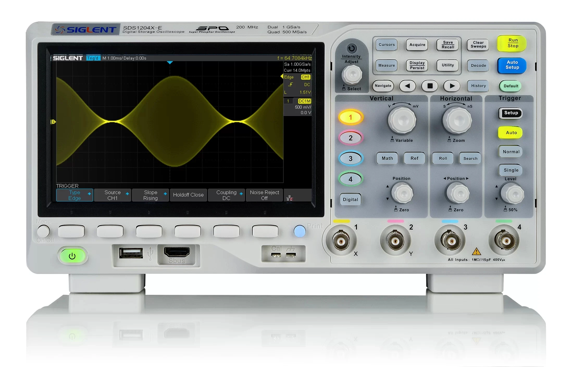 SIGLENT SDS1204X-E 200MHz Super Phosphor Oscilloscope SDS1104X-E 100MHz Oscillos