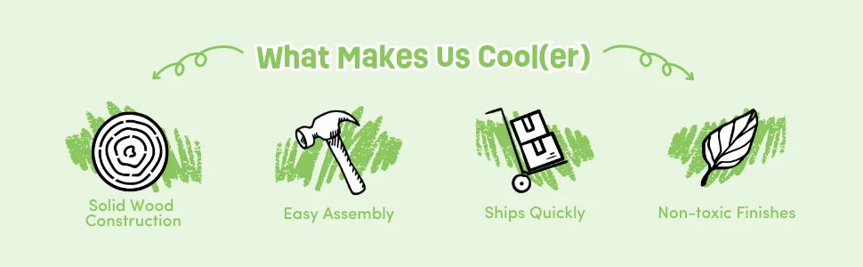 Solid wood, easy assembly, ships quickly, non-toxic finishes, Children Bedroom furniture, twin bed
