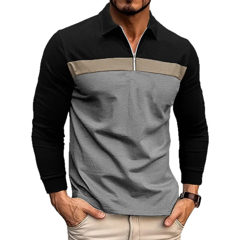 Men's Breathable Polo Shirt for Business Casual