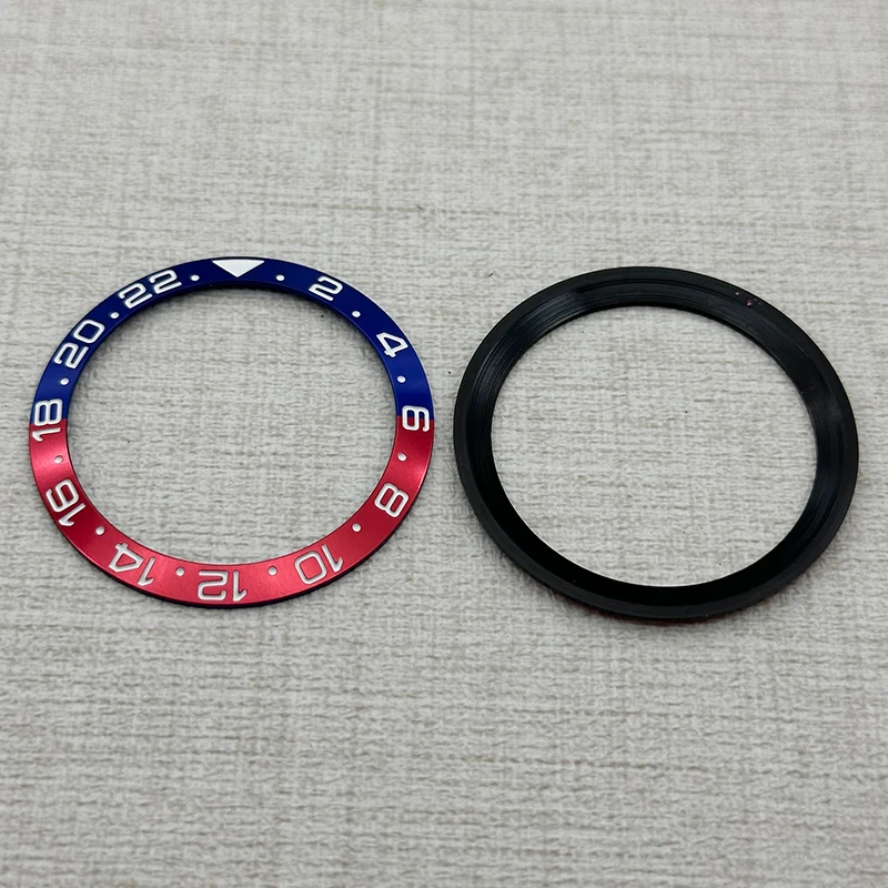 Two-Tone Beveled Metal Bezel, 38mm - Premium Diving Watch Accessory