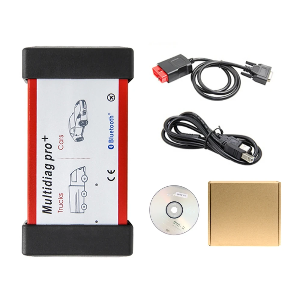 Multidiag Pro+ .R3 .11 BT USB V3.0 Dual Green PCB Board TCS PRO+ NEC Relays Car Diagnostic Scanner