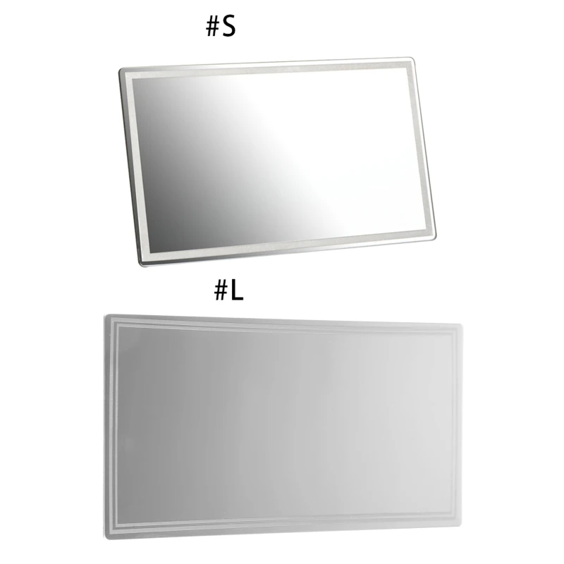 

Universal Stick-on Car Sun Visor Mirror Makeup Vanity Looking Glass Mirrior 11x6.5cm/15x8cm Cosmetic for Travel