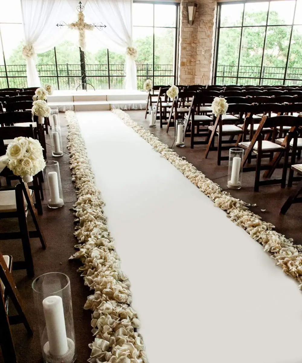 Wedding White Carpet, Anti Slip Hotel Corridor Carpet, Proposal Ceremony Banquet Celebration Event Carpet