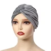 KepaHoo Solid Color Women Muslim Hijab Caps Wrap Head Indian Turban Bonnet Fashion Headdress Islamic Clothing Accessories 6