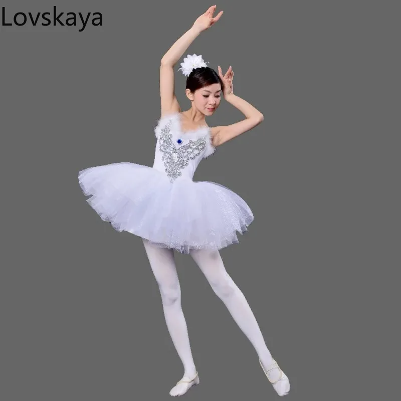 

Ballet Skirt Practice Costume Dance Skill Practice Skirt Adult Feather Performance Costume Swan Lake