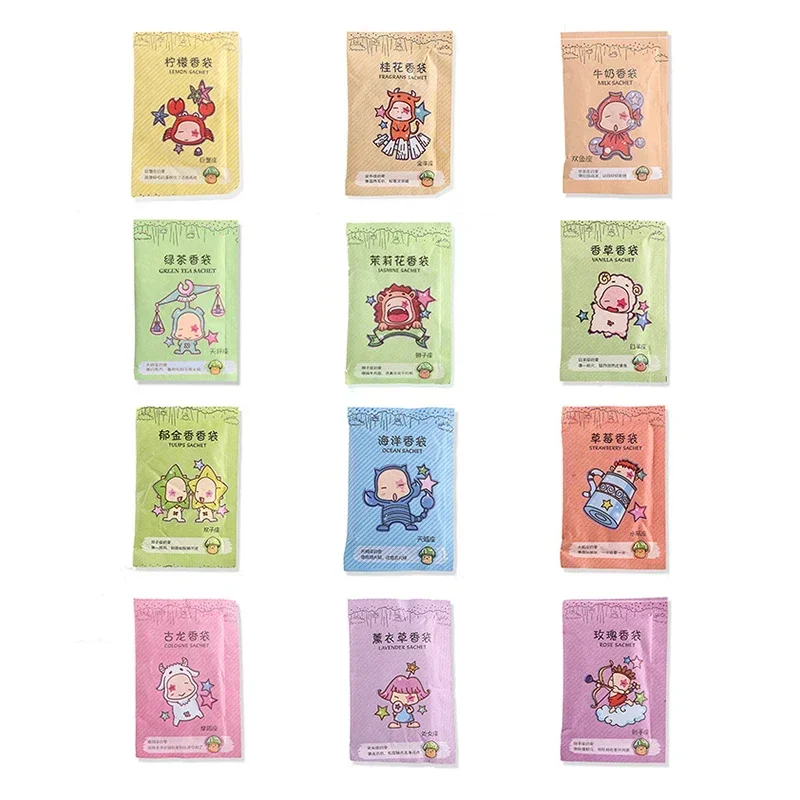 Natural Spices Aromatherapy Sachet Bags for Clothes Air Freshening Scents 12Pcs/Lot