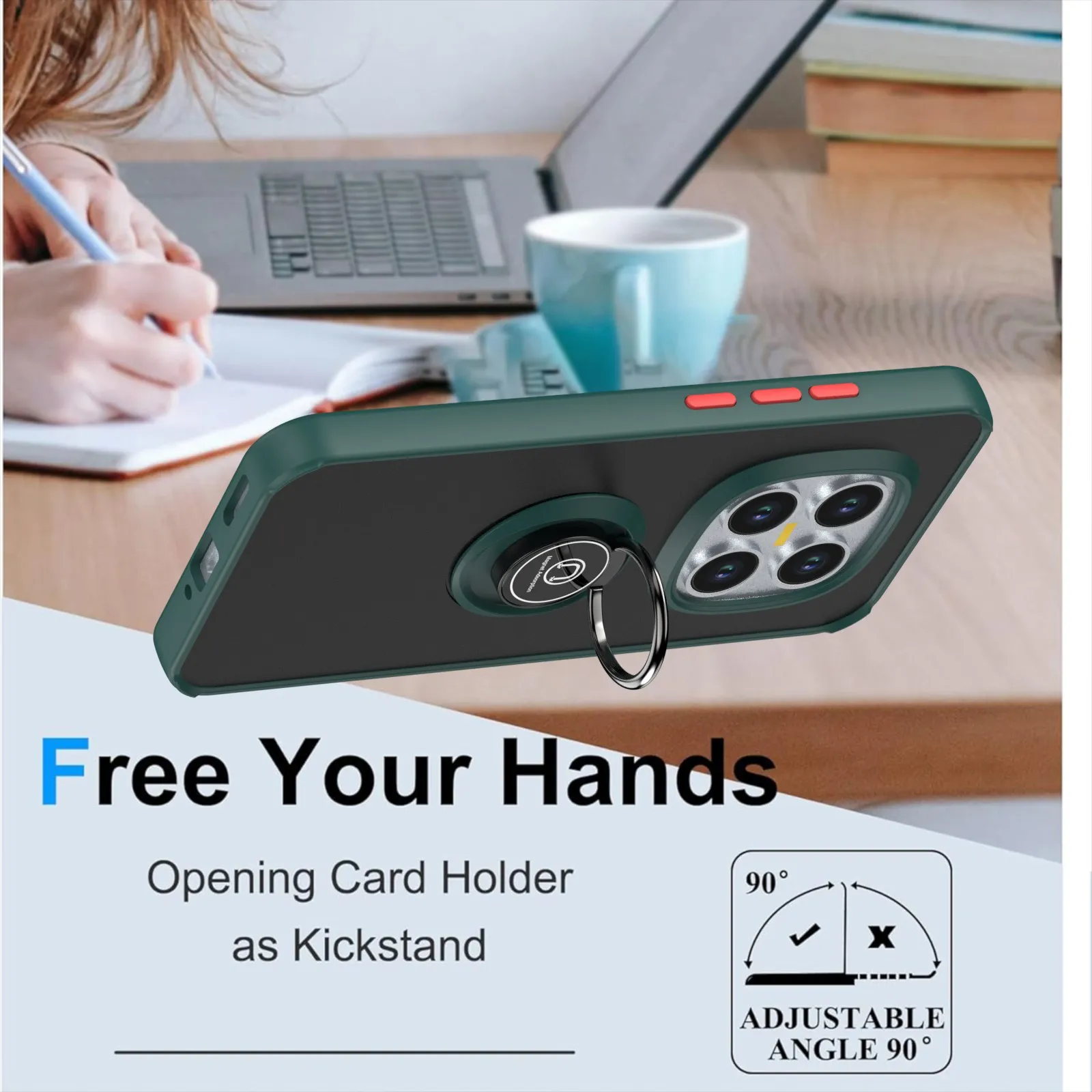 Enhanced 360-Degree Magnetic Vehicle Bracket Case Cover