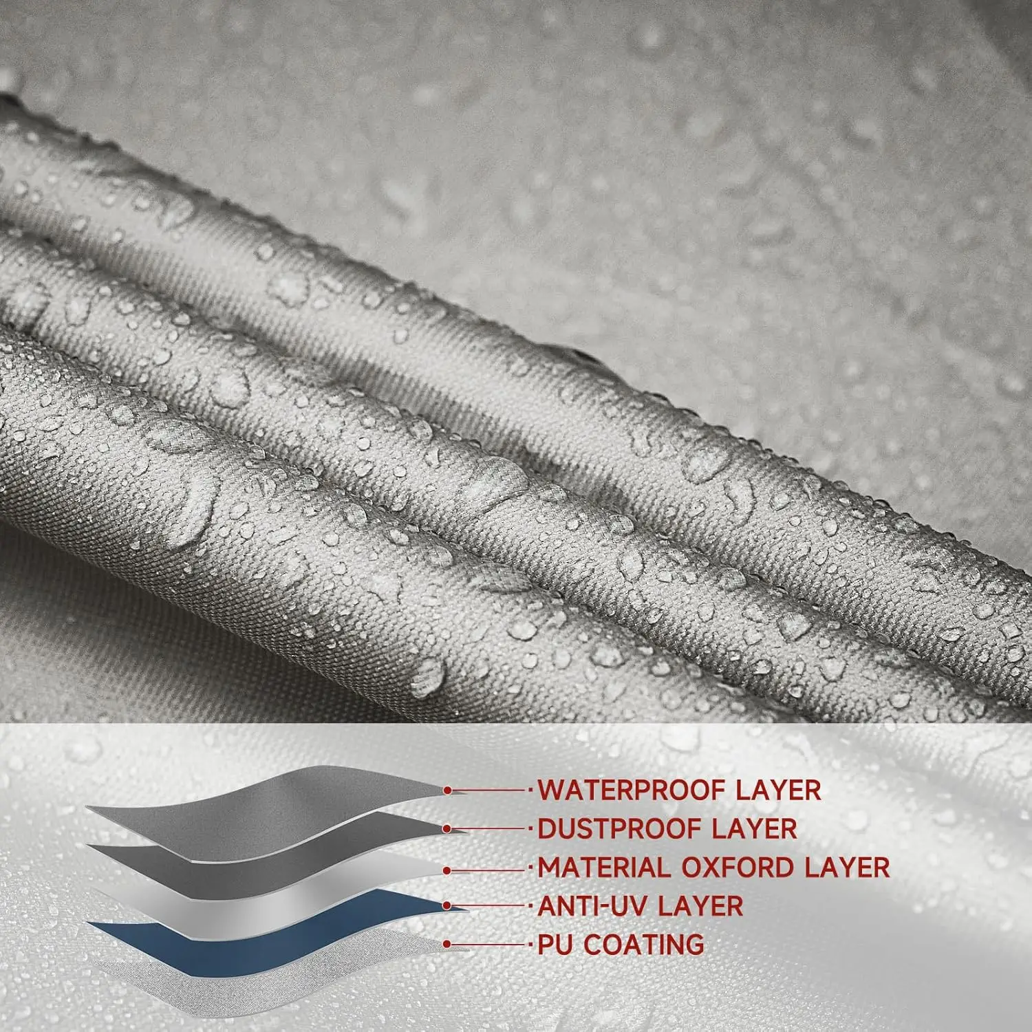 Covers Fits Bass Boat, V-Hull and Tri-Hull Boat, Fish & Ski , Runabout Bowrider , 20' 21' 22' Foot Heavy