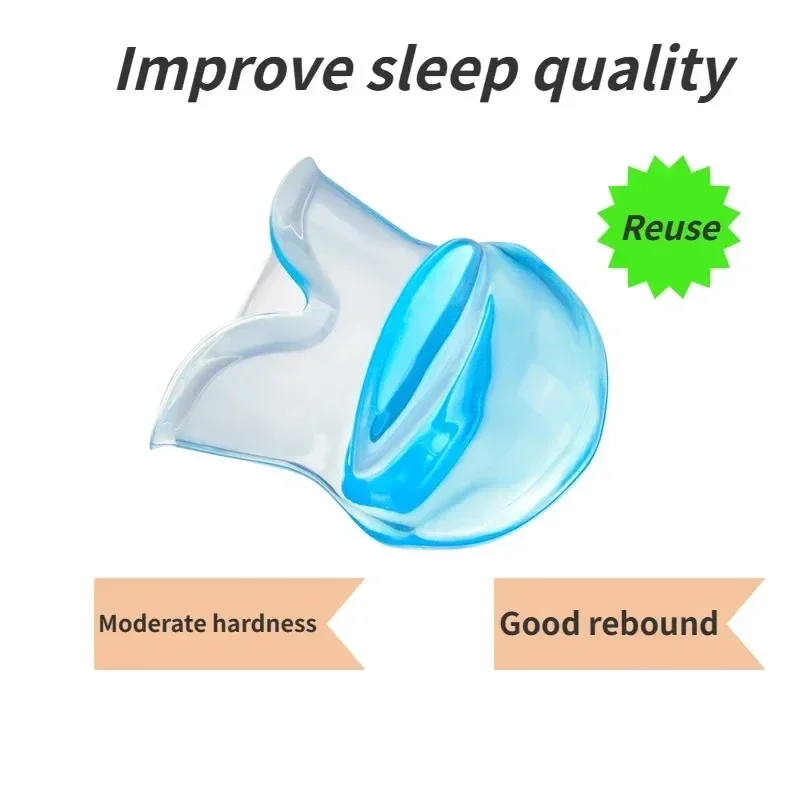 1pcs/Box  Anti Snoring Tongue Silicone Retaining Device Sleep Quite Relax  Snore Saver Anti-snore Solution Reduce Bruxism Aid