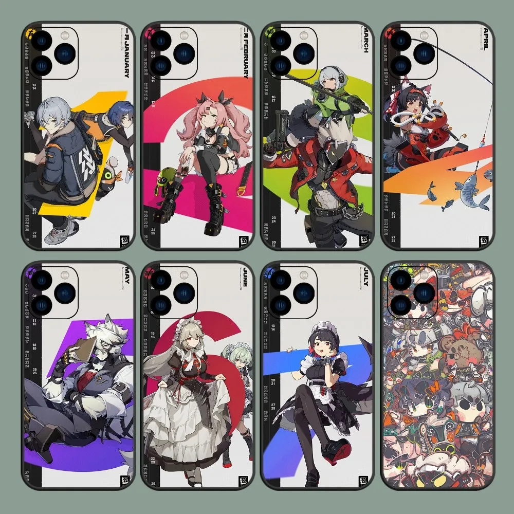 Game Zenless Zone Zero ZZZ T Phone Case For iPhone 8 11 12