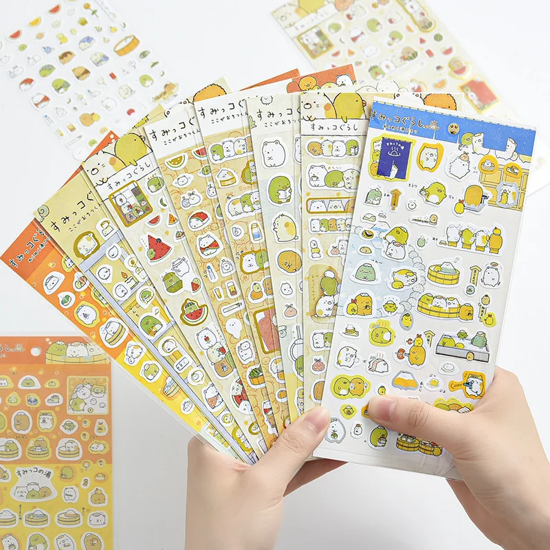 1 cute Sumikko Gurashi sticker food sheet diary DIY kawaii cat korean japan  bujo