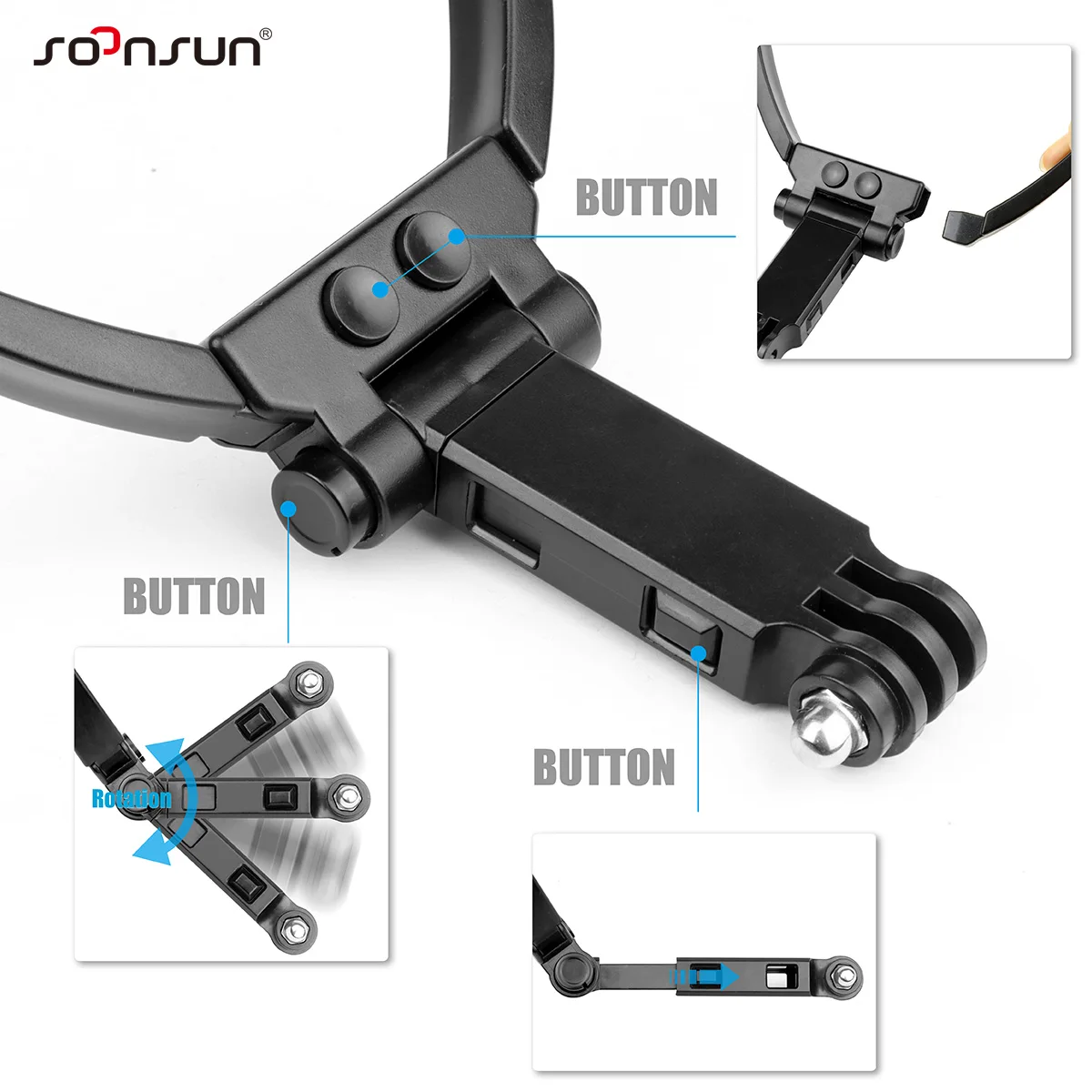 SOONSUN    Ʈ ߵ Ʈ,   12 11 10 9 8 7 Insta360 DJI Akaso Sjcam EKEN ޴ Go Pro ׼