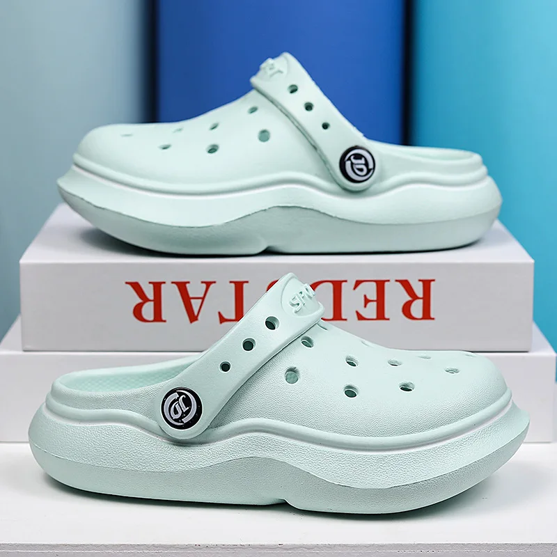 Summer Girls Clogs Children Kawai Sandals New Fashion Design EVA Beach Waterproof Water Shoes Kids Girls Platform Sandals