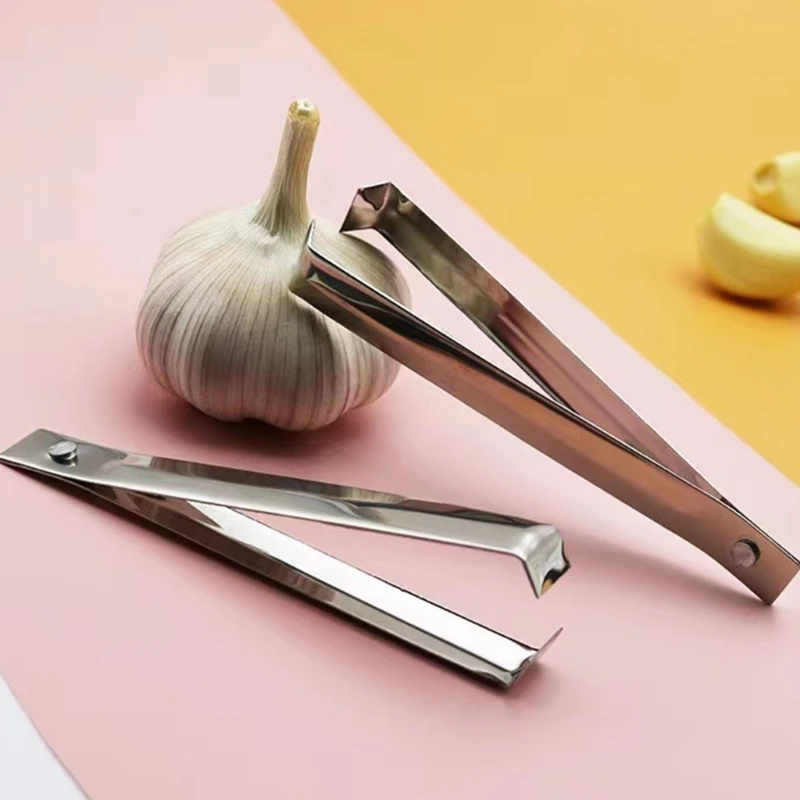 

Набор из 2 эффективных чеснокочисток, пинцетов для рыбных костей, необходимых инструментов, кухонных принадлежностей для легкого
