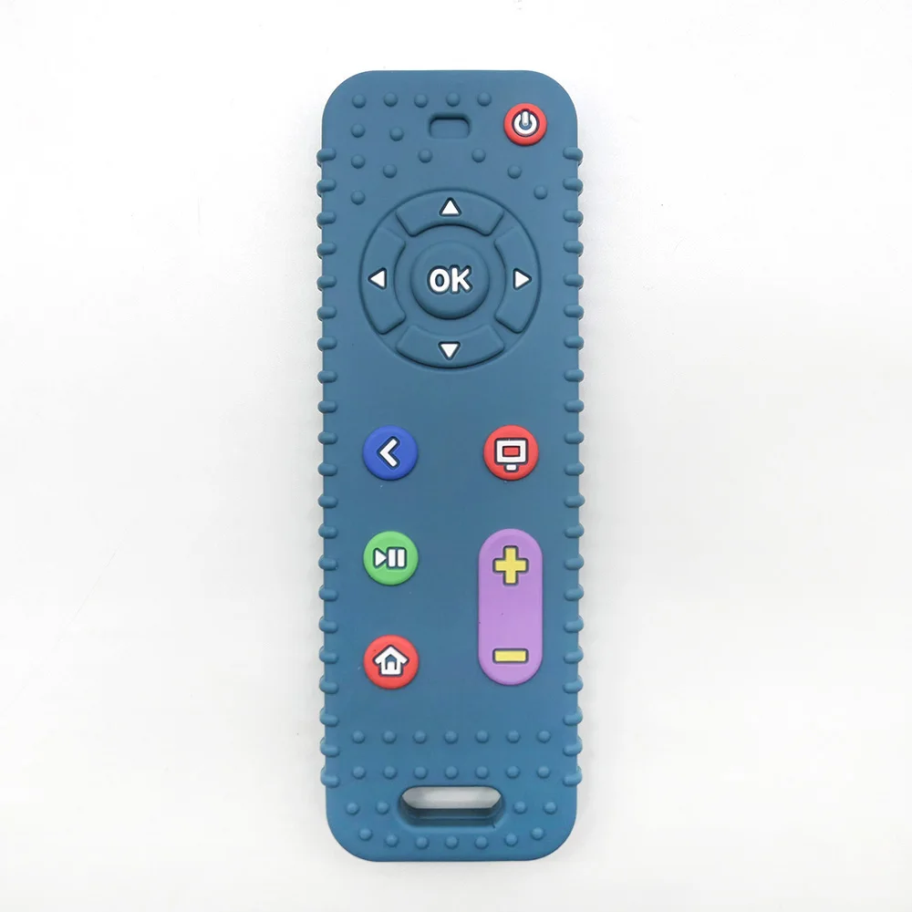 Simulated Remote Control Teether Baby Pacifier Anti-Thumb-Sucking Soothing Toy for Chewing and Stress Relief