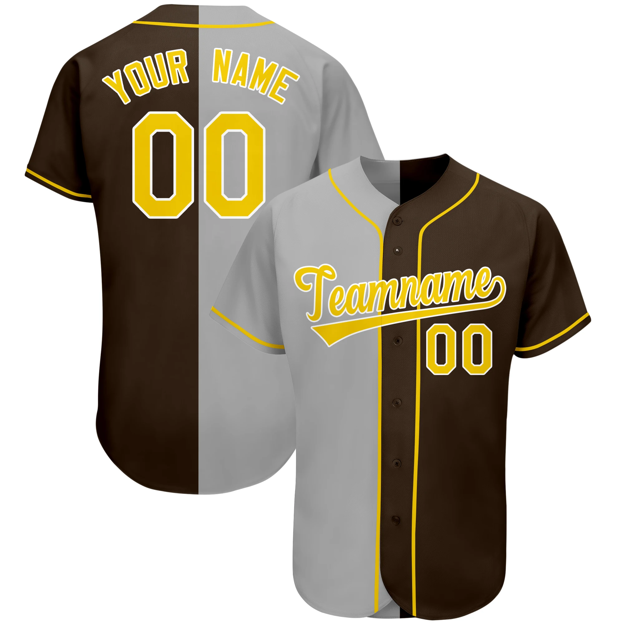 Jersey Baseball Shirt Print Letters Team Names&Number Softball Training Uniform Personalized Color Contrast Men/Kids