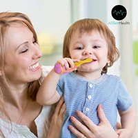 Brosse à dents pour enfants, 2 pièces, avec poils souples, sans BPA, pour entraînement des dents à feuilles caduques 6