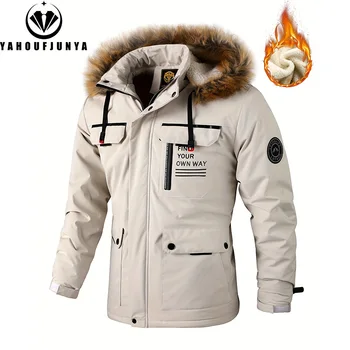 Nuovo inverno uomo capispalla in pile caldo rimovibile giacca da trekking con cappuccio uomo outdoor antivento giacca moda casual cappotto abbigliamento maschile 1