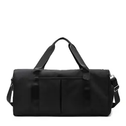 Waterproof Sports & Travel Gym Bag with Shoe Compartment (Black)