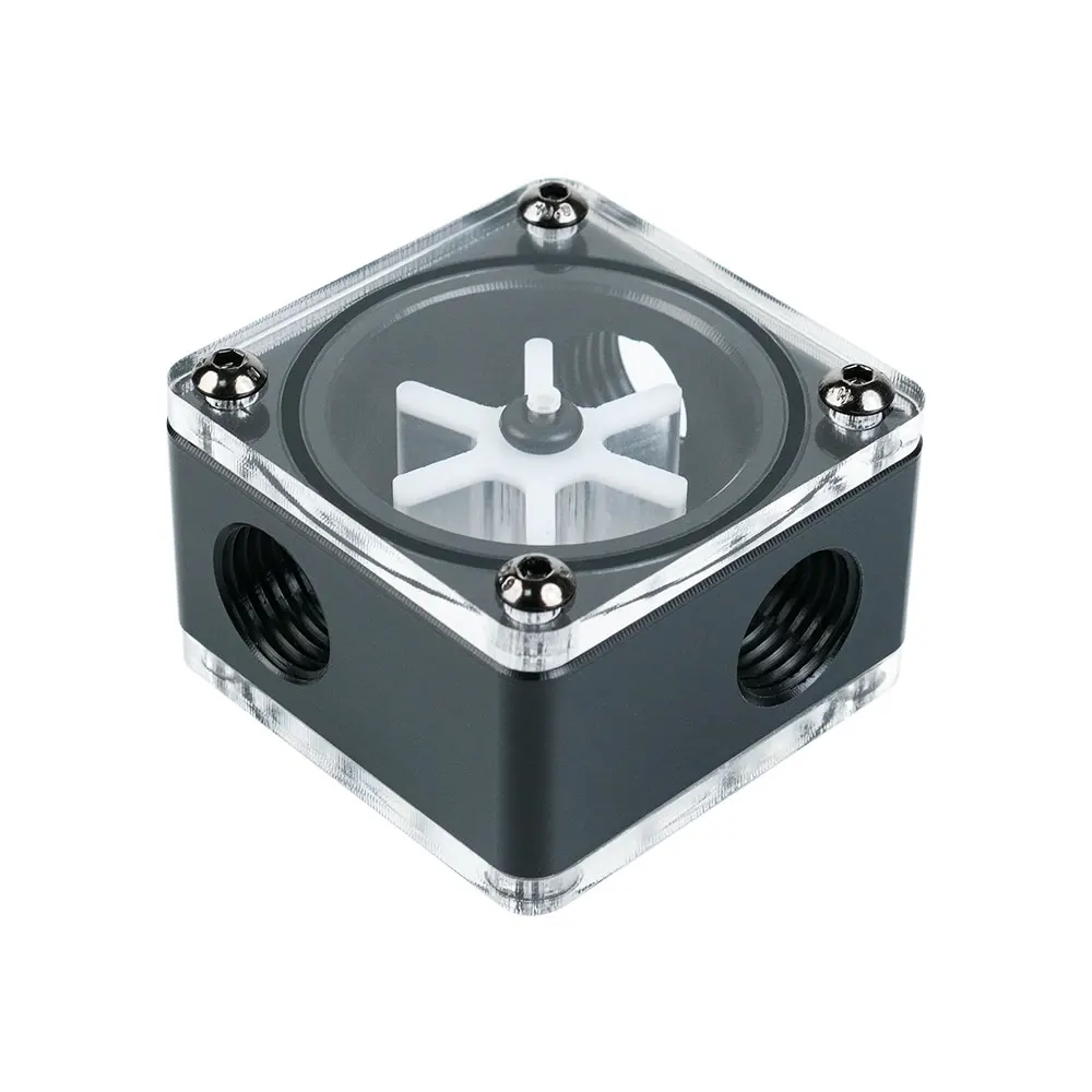 Fluxo de Água g1 x3 Fio de Resfriamento de Água Flor de Pom Computador Acessório de Refrigeração Transporte da Gota Preto Branco - Imagem 6