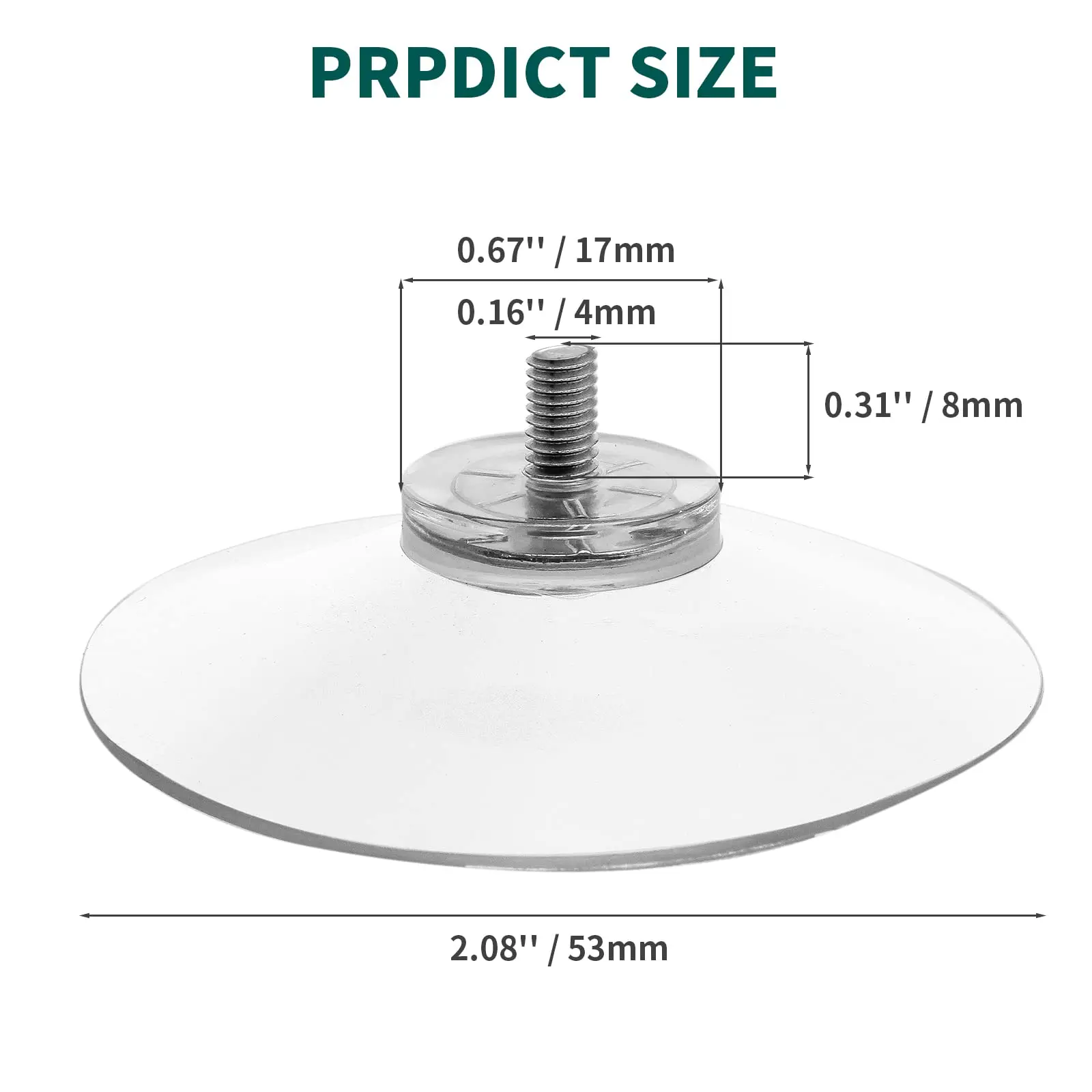 Suction Cups 10 Pcs Clear Suction Cups PVC Vacuum Suction Cup Holder Plastic Cups with Screws for Bathroom Kitchens Offices