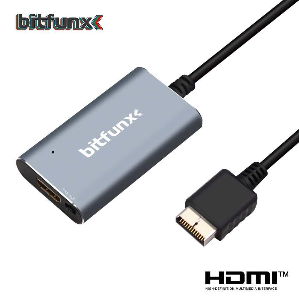 Bitfunx PS2 zu HDMI ™ Konverter für PS2 PS1 PlayStation 1/2 Spielekonsolen mit RGB-zu-YPbPr-Switch