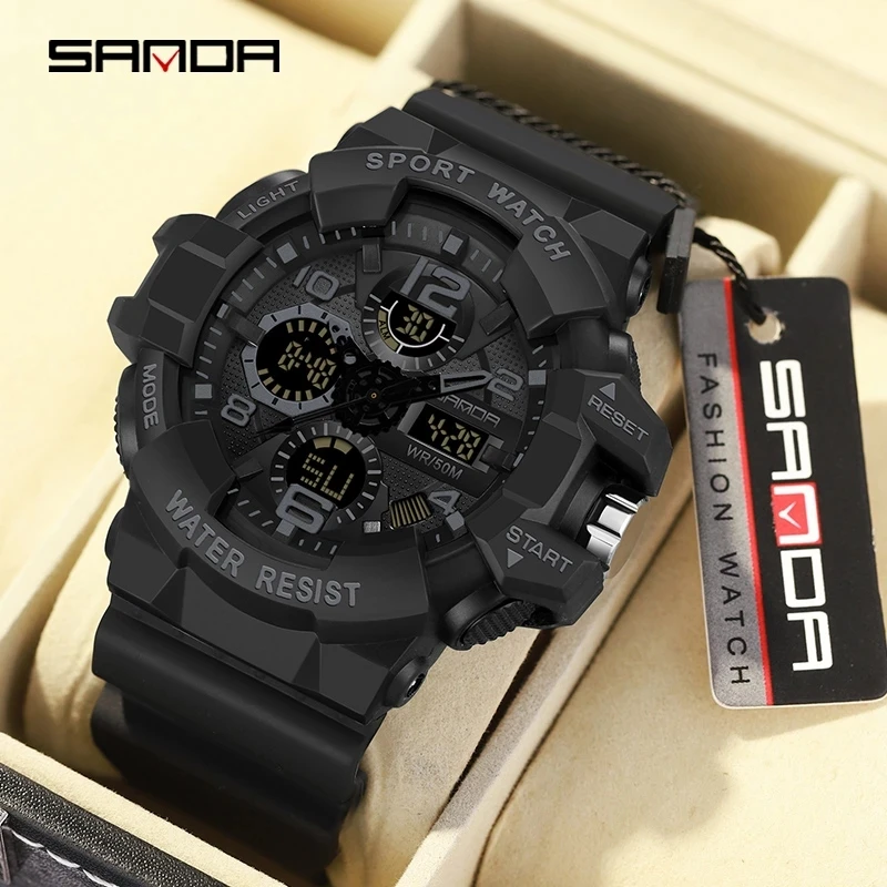 Montre militaire anti-choc étanche SANDA – Action Airsoft