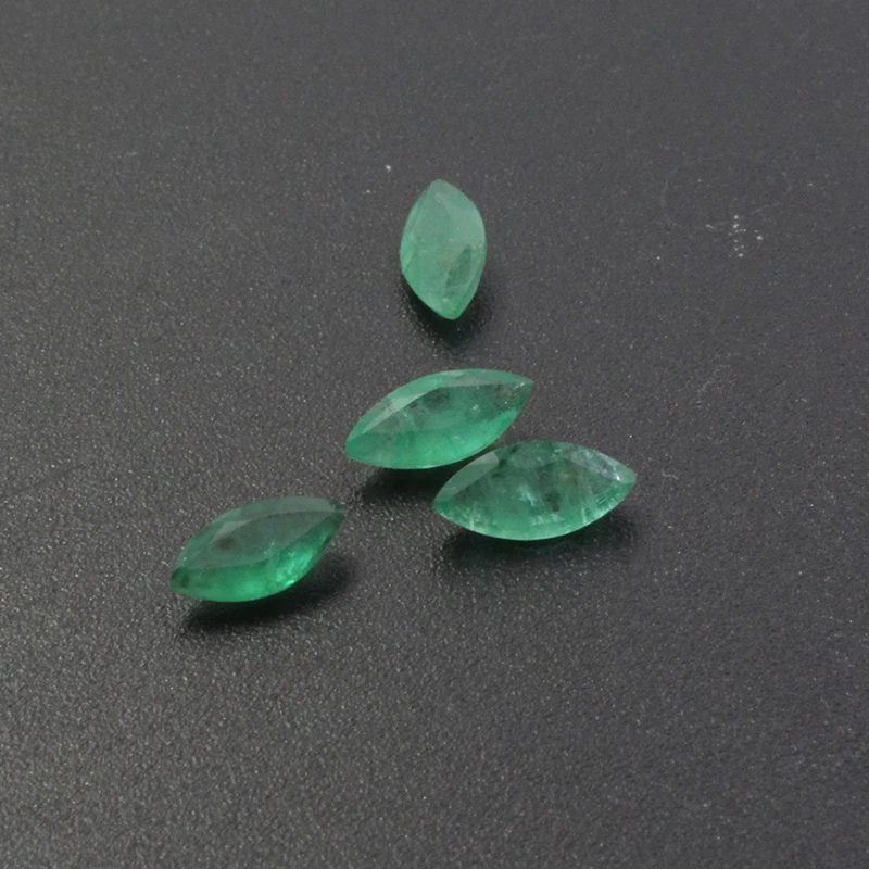 0.25ct Natural Emerald Loose Gemstone 3.5mm * 7mm Marquise Cut I Grade Emerald Loose Stone
