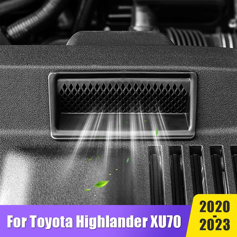 

Car Accessories For Toyota Highlander XU70 Kluger 2020 2021 2022 2023 Hybrid Engine Air Inlet Mask Protection Sticker Decoration