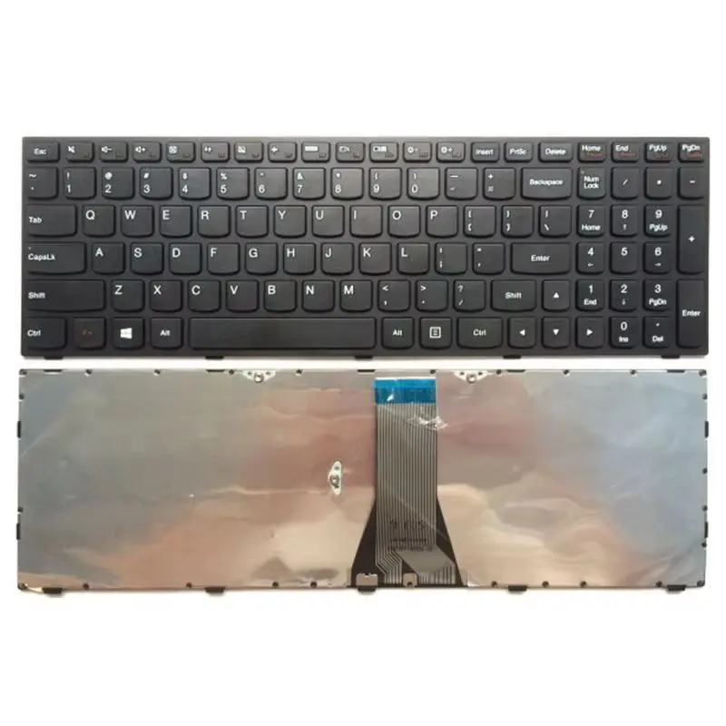 Padarsey Replacement Keyboard With Frame Compatible For Lenovo B50-30 B50-30 Touch B50-45 B50-70 G50-30 G50-45 G50-70 G50-70m Z50-70 Z50-75 Series