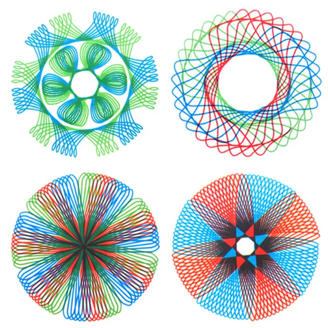 Designs Interlocking Gears & Wheels,draw Educational Toys 2022 New Spirograph Deluxe Set Design Tin Set Draw Spiral 2
