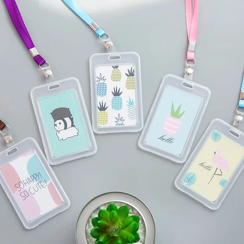 

Vertical Nurse Doctor ID Card Holder Lanyard Girls Credential Holders Neck Straps Women Men Badge Holder Keychains Accessories