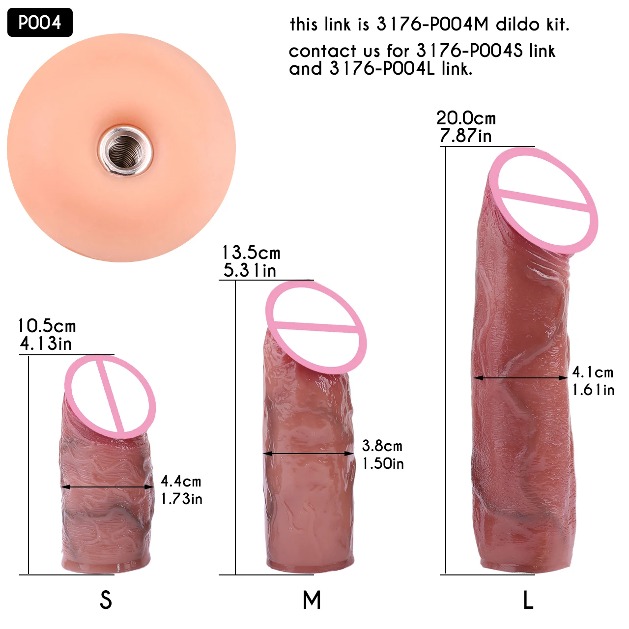 Penis Chastity Cage Chastity Lock Sex Toy Chastity Cage Accessory FRRK NOT Negative Flat Gatling 5 Inch Removable Dildo for Couple Tight Cock Cage BDSM Sexual Toy
