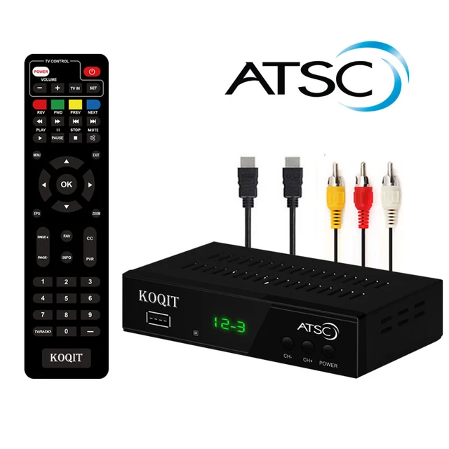 Sintonizador de TV Digital inteligente Universal, caja convertidora  analógica, grabador DVR USB para receptor de transmisión Digital terrestre,  ATSC - AliExpress