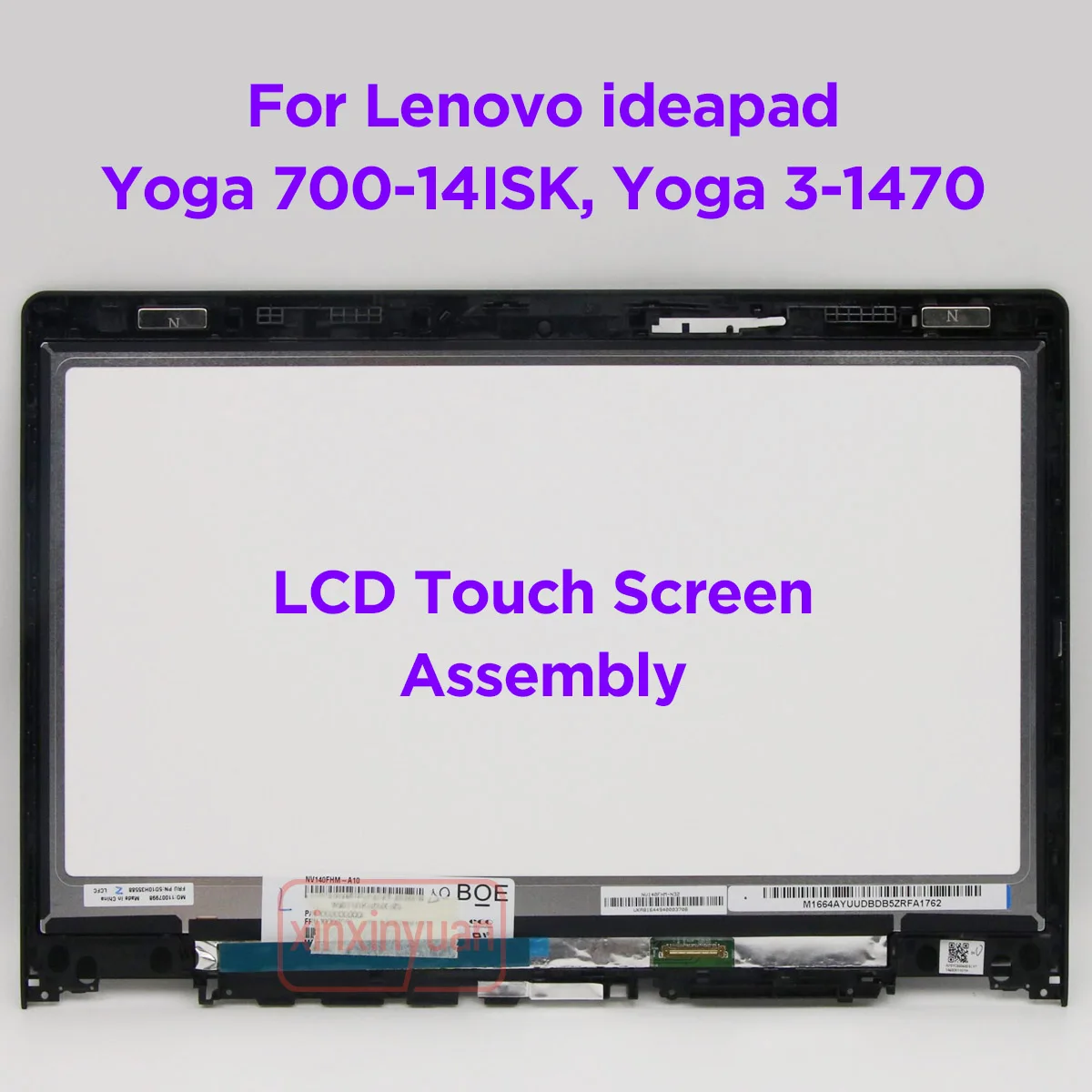 

Дигитайзер сенсорного ЖК-экрана в сборе для Lenovo Yoga 700-14ISK 3-14,0, сменная панель светодиодного дисплея FHD1920x1080 5D10H35588, 1470